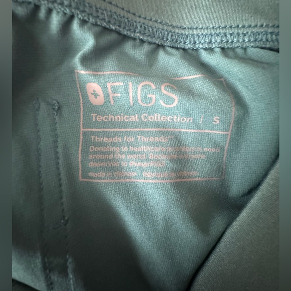 Figs Teal Jogger Scrub Pants - Picture 3 of 4